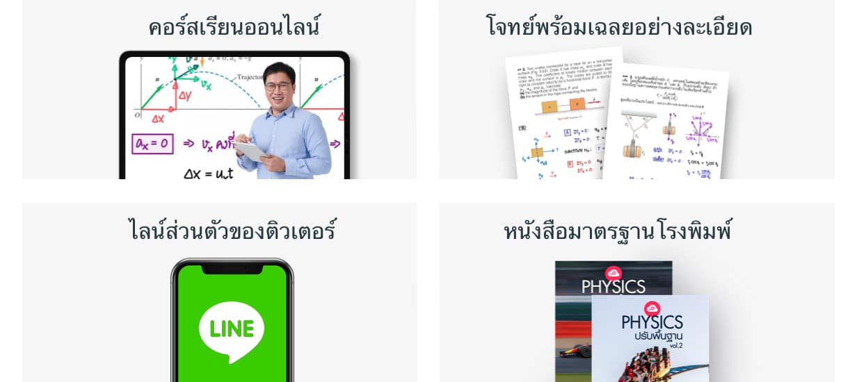 video, exercise and solution, teacher contact, book